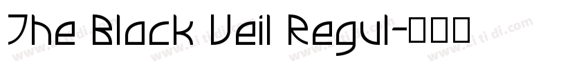 The Black Veil Regul字体转换